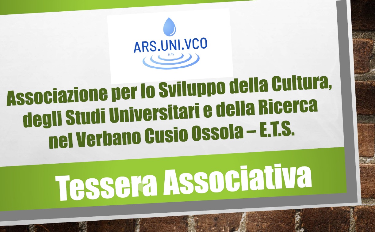 TesseraAssociativa-ARSUNIVCO ETS TesseraAssociativa-ARSUNIVCO ETS