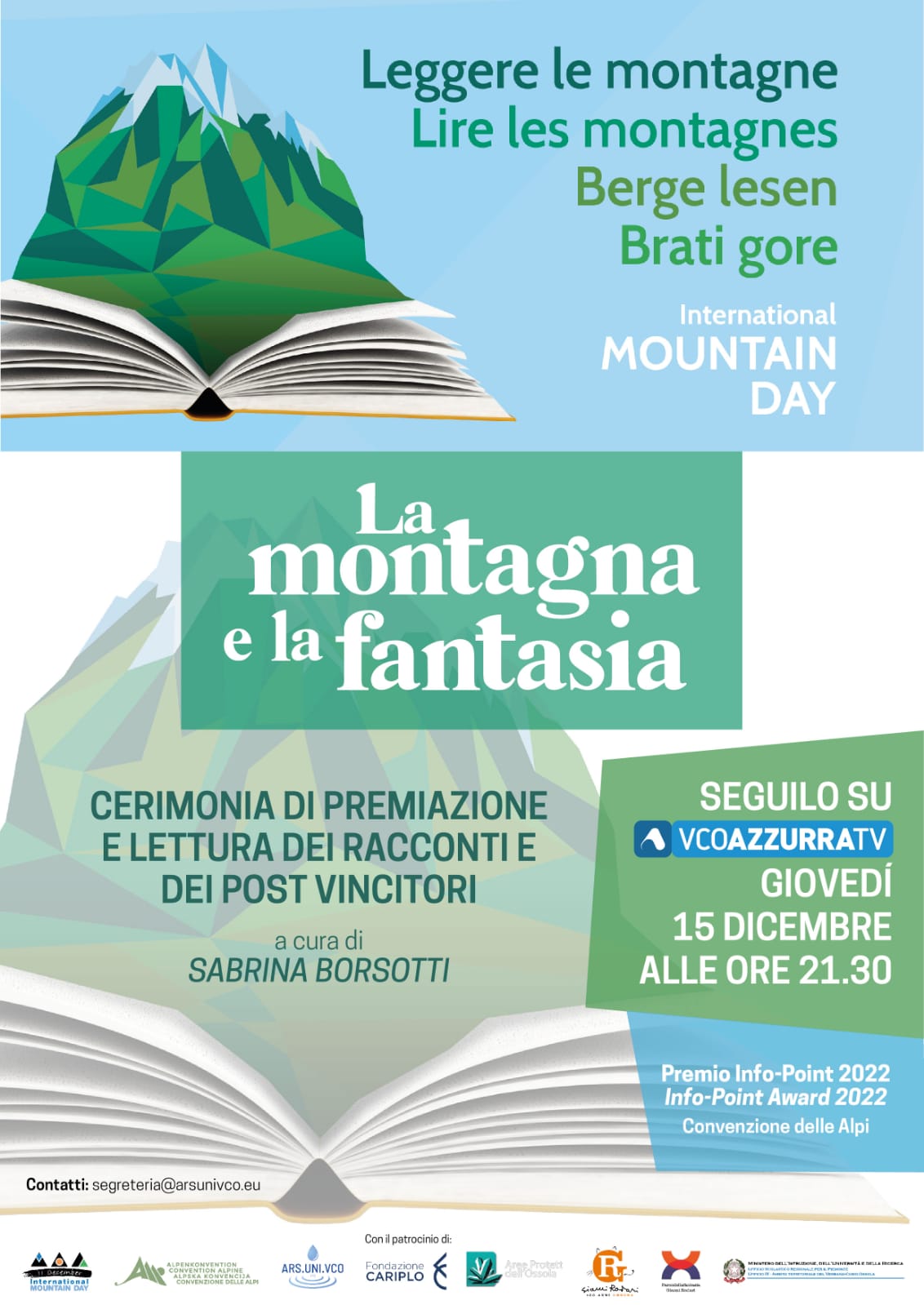 locandina premiazione Leggere le montagne_2022