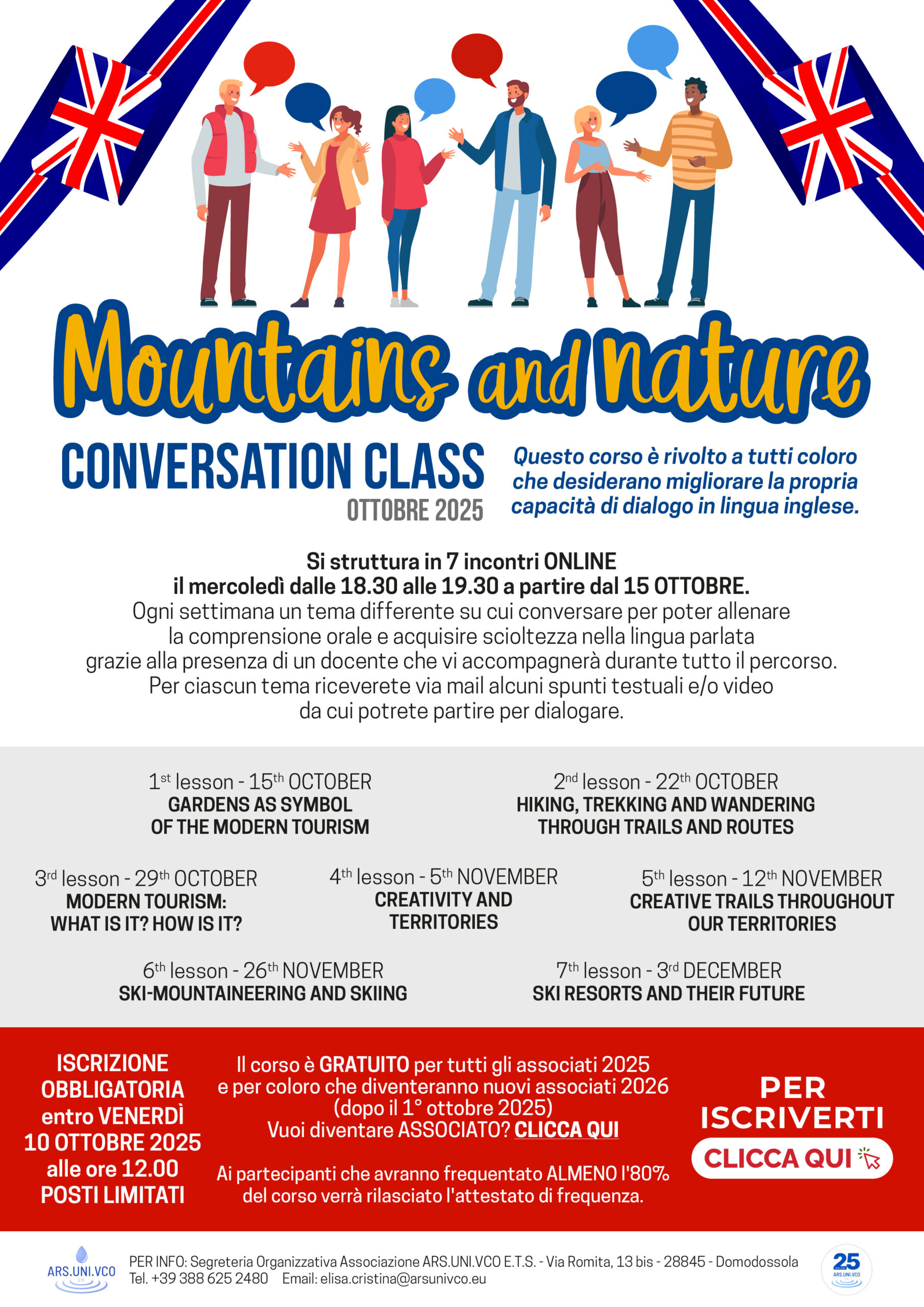 Inglese conversation autunno 2025