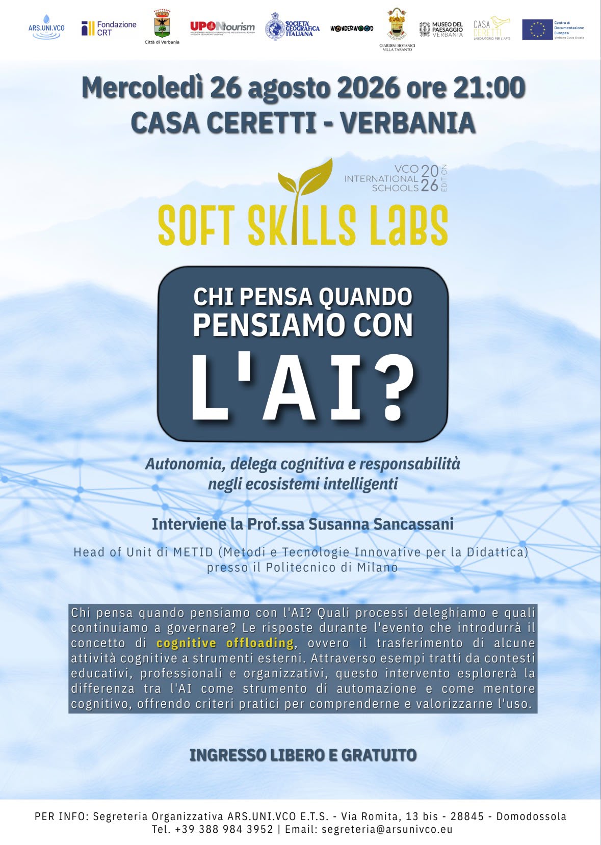 Locandina - Evento pubblico - Soft Skills Labs